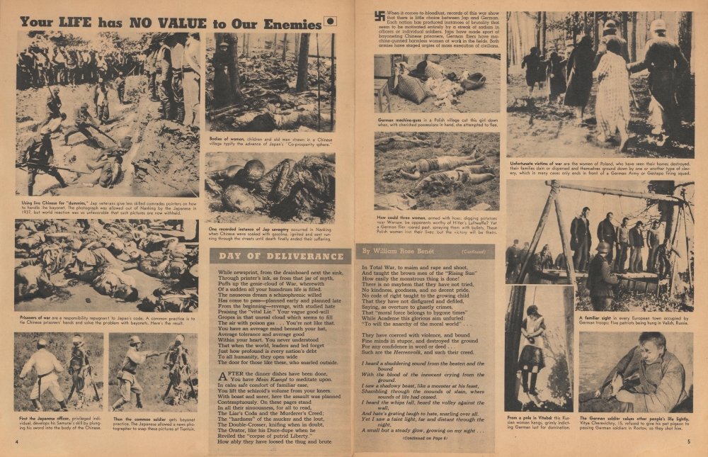 Axis Crimes - Don't Let Them Happen Here. Old Europe 1942. - Alternate View 2