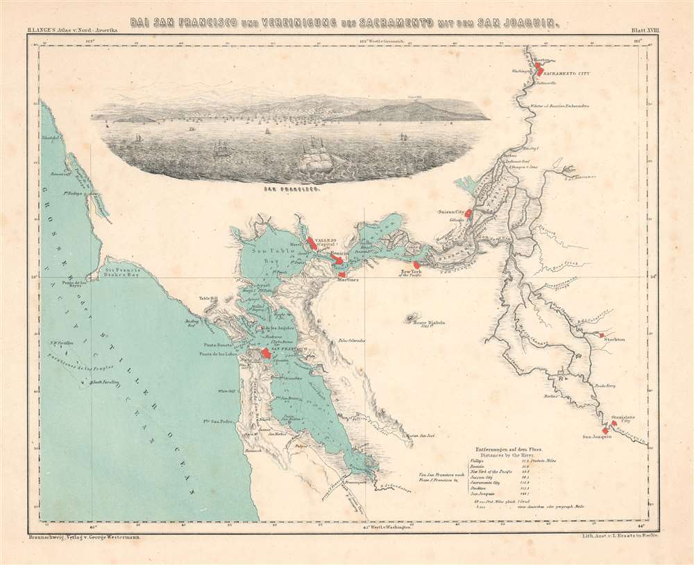 Bai San Francisco und Vereinigung des Sacramento mit dem San Juaquin. - Main View