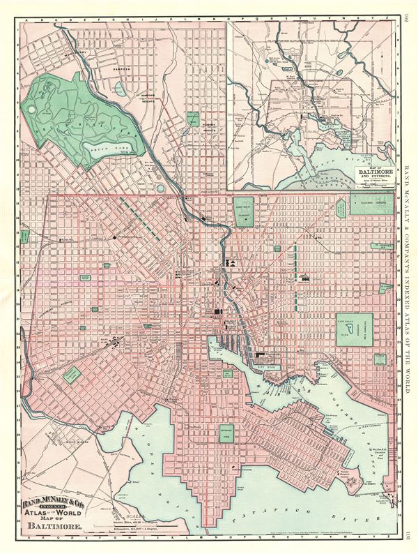 Map of Baltimore. - Main View