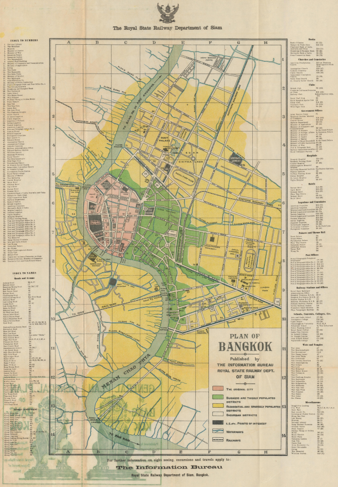 Plan of Bangkok. - Main View
