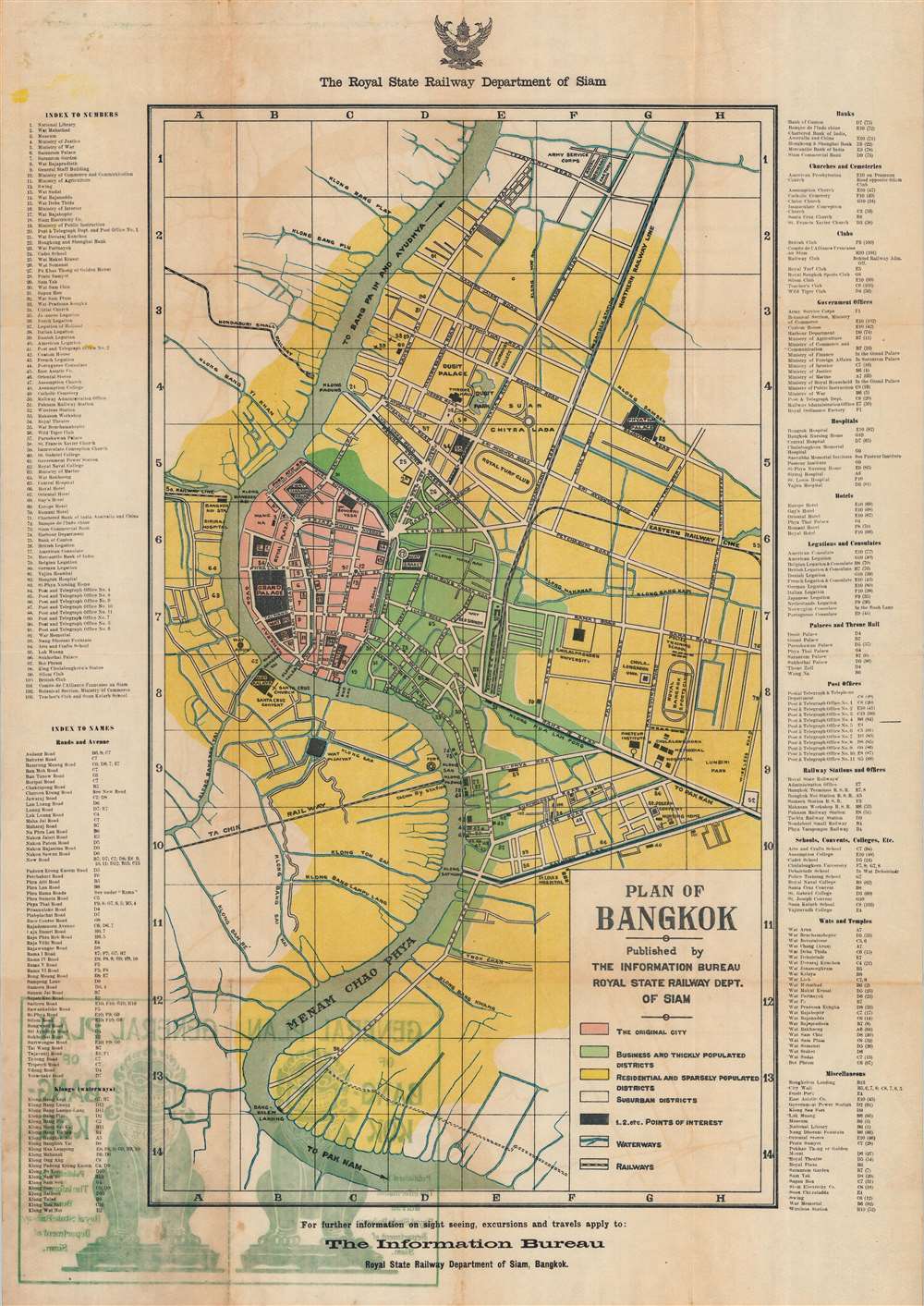 Plan of Bangkok. - Main View