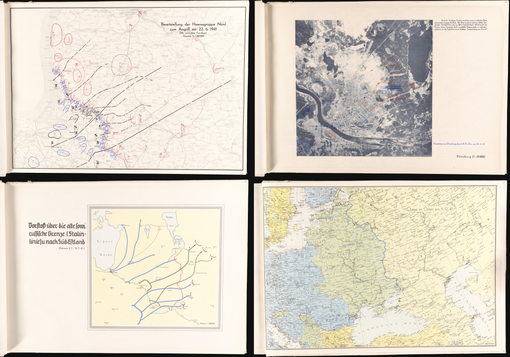 Der Feldzug gegen die Sowiet-Union / Kriegsjahr 1941 / Bearbeitet in der Führungsabteilung des Oberkommandos der Heeresgruppe Nord. - Alternate View 1