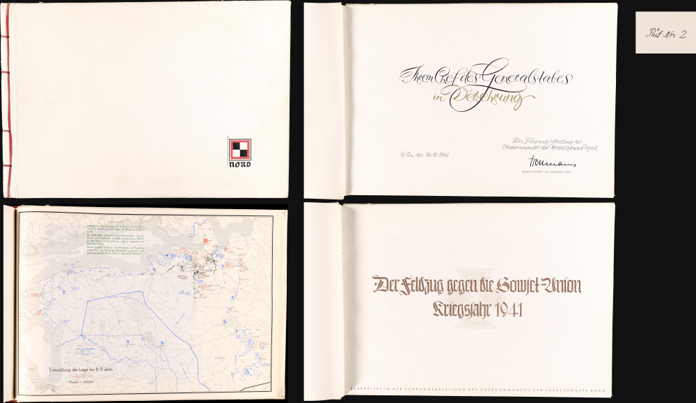 Der Feldzug gegen die Sowiet-Union / Kriegsjahr 1941 / Bearbeitet in der Führungsabteilung des Oberkommandos der Heeresgruppe Nord. - Main View
