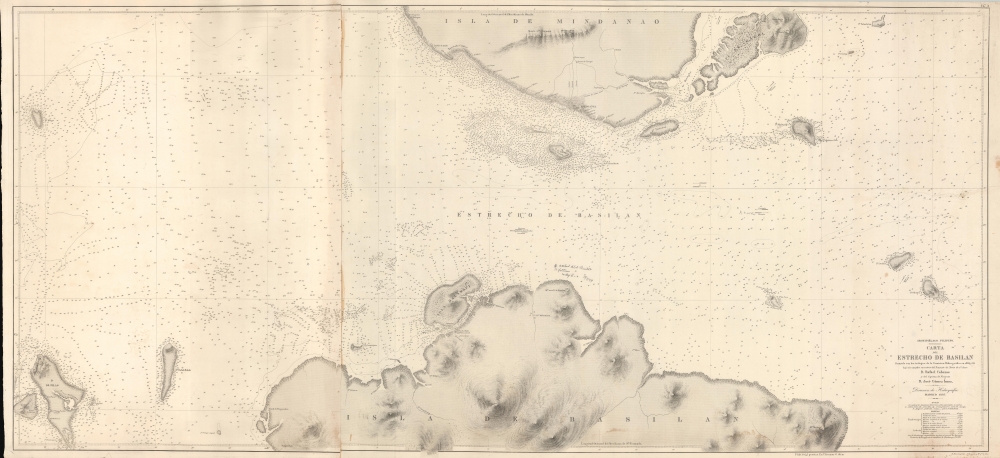 Archipiélago Filipino. Carta del Estrecho de Basilan. - Main View