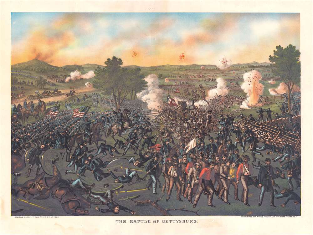 The Battle of Gettysburg. - Main View