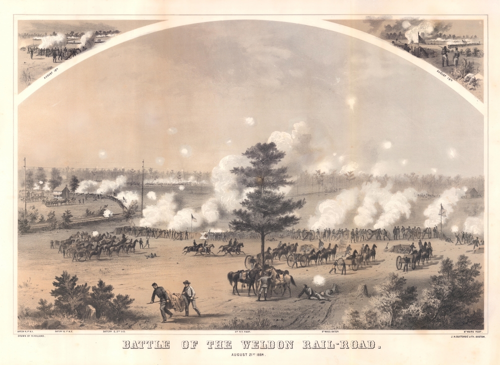 Battle of Weldon Rail-Road. August 21st, 1864. - Main View