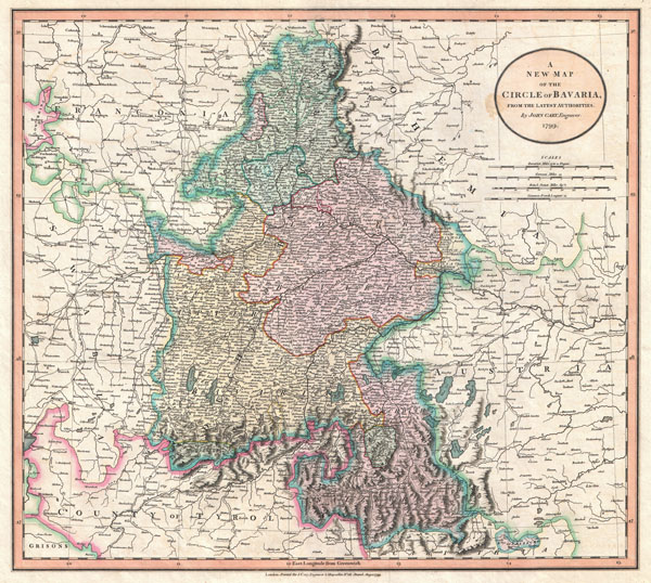 A New Map of the Circle of Bavaria, from the Latest Authorities. - Main View