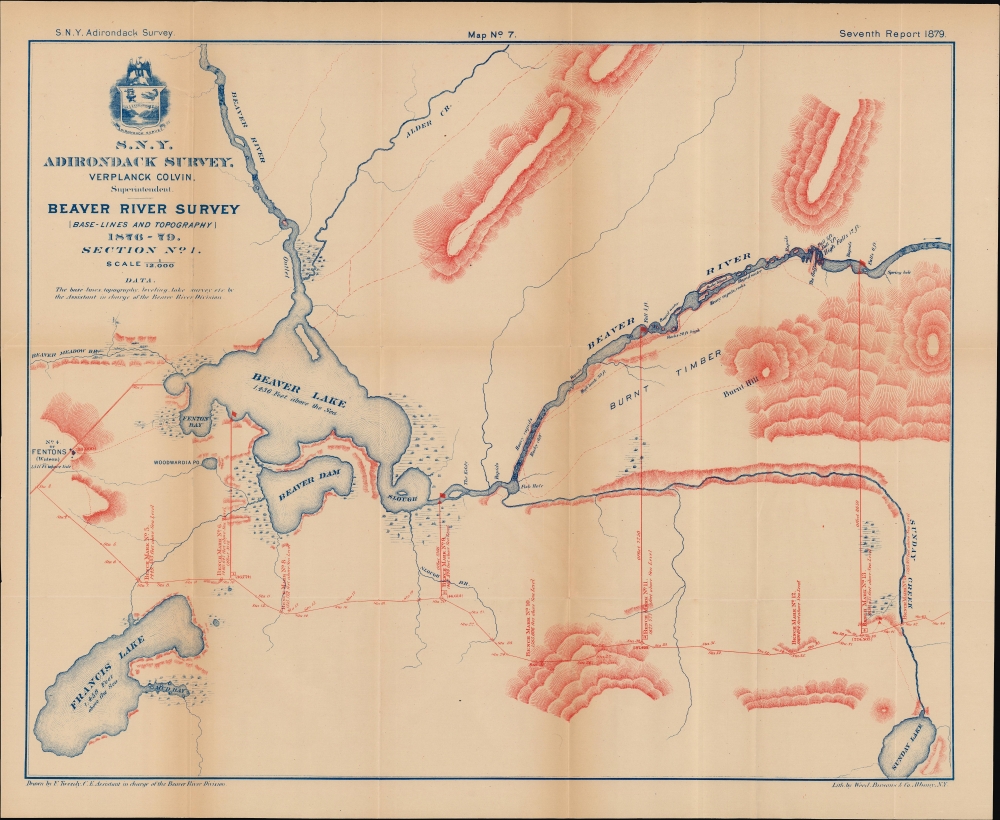 Beaver River Survey (Base-Lines and Topography), 1876-79. Section No. 1. - Main View