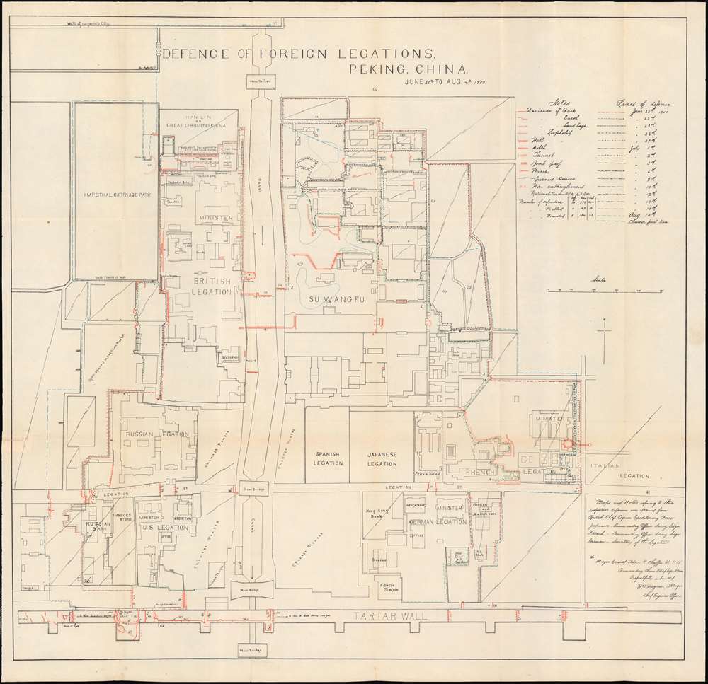 Defence of foreign legations, Peking, China, June 20th to Aug. 14th, 1900. - Main View