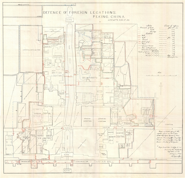 Defence of foreign legations, Peking, China, June 20th to Aug. 14th, 1900. - Main View