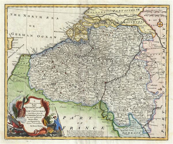 A New and Accurate Map of the Netherlands or Low Countries. - Main View