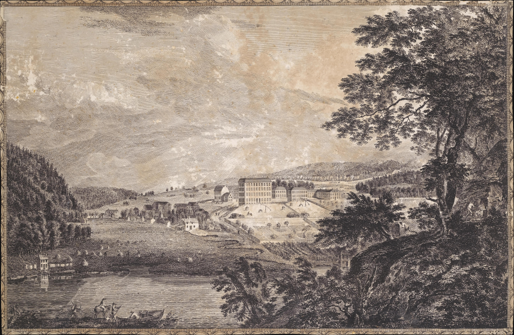 1761 Sanby / Pownall View of Bethlehem, Pennsylvania