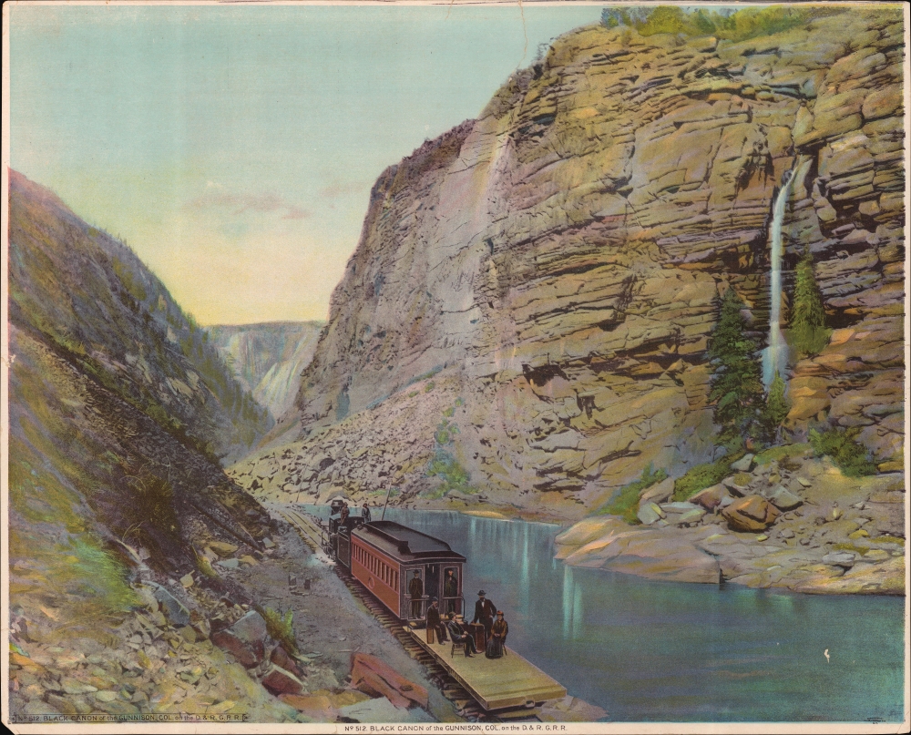 No. 512. Black Canon of the Gunnison, Col. on the D. and R. G. R. R. - Main View