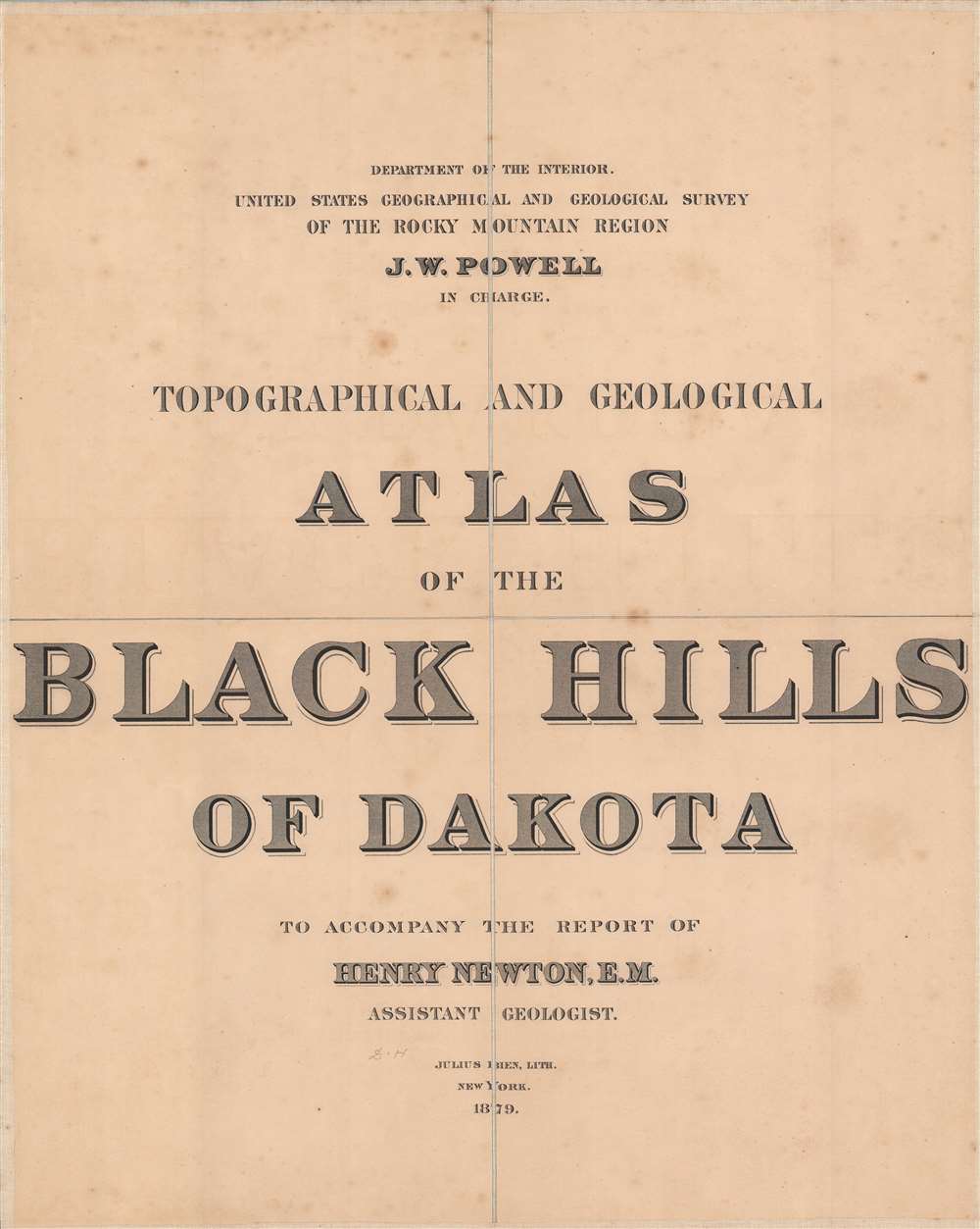 Topographical and Geographical Atlas of the Black Hills of Dakota. - Alternate View 4
