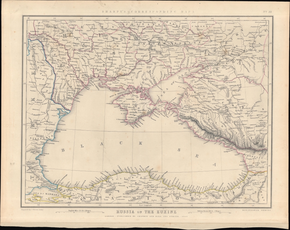 Russia on the Euxine. Sharpe's Corresponding Maps No. 22. - Main View