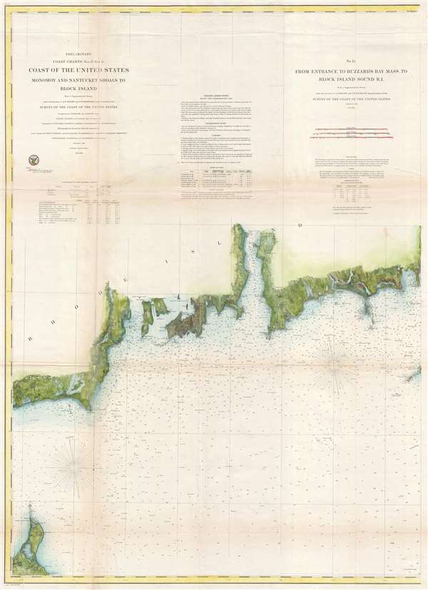 No. 14 From Entrance to Buzzard's Bay Mass. To Block Island Sound R.I. - Main View