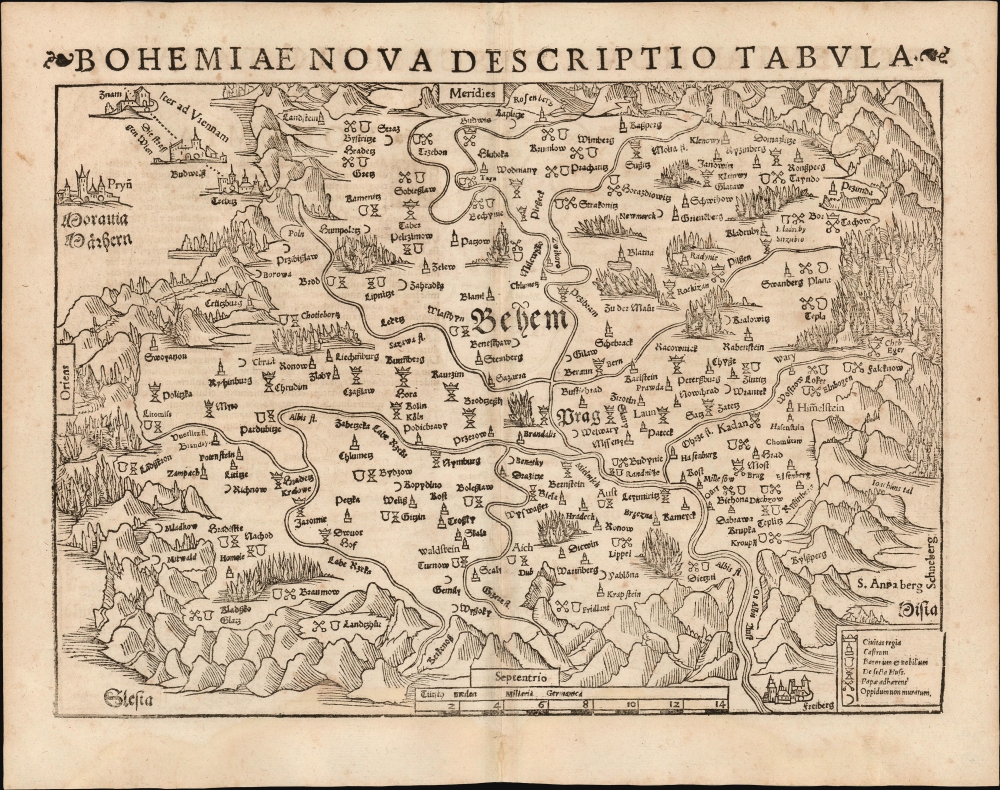 Bohemiae Nova Descriptio Tabula. - Main View