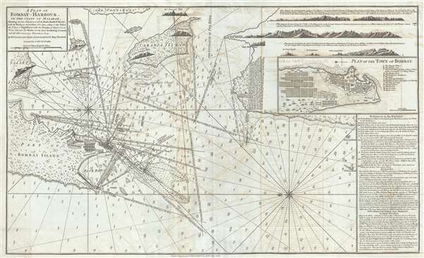 A Plan of Bombay-Harbour on th Coast of Malabar. - Main View