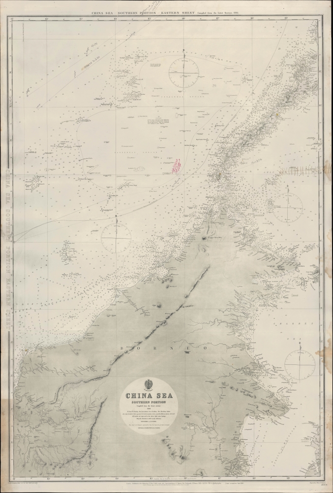 China Sea - Southern Portion - Eastern Sheet Compiled from the latest surveys, 1881. [Admiralty Chart No.] 2660 B. - Main View