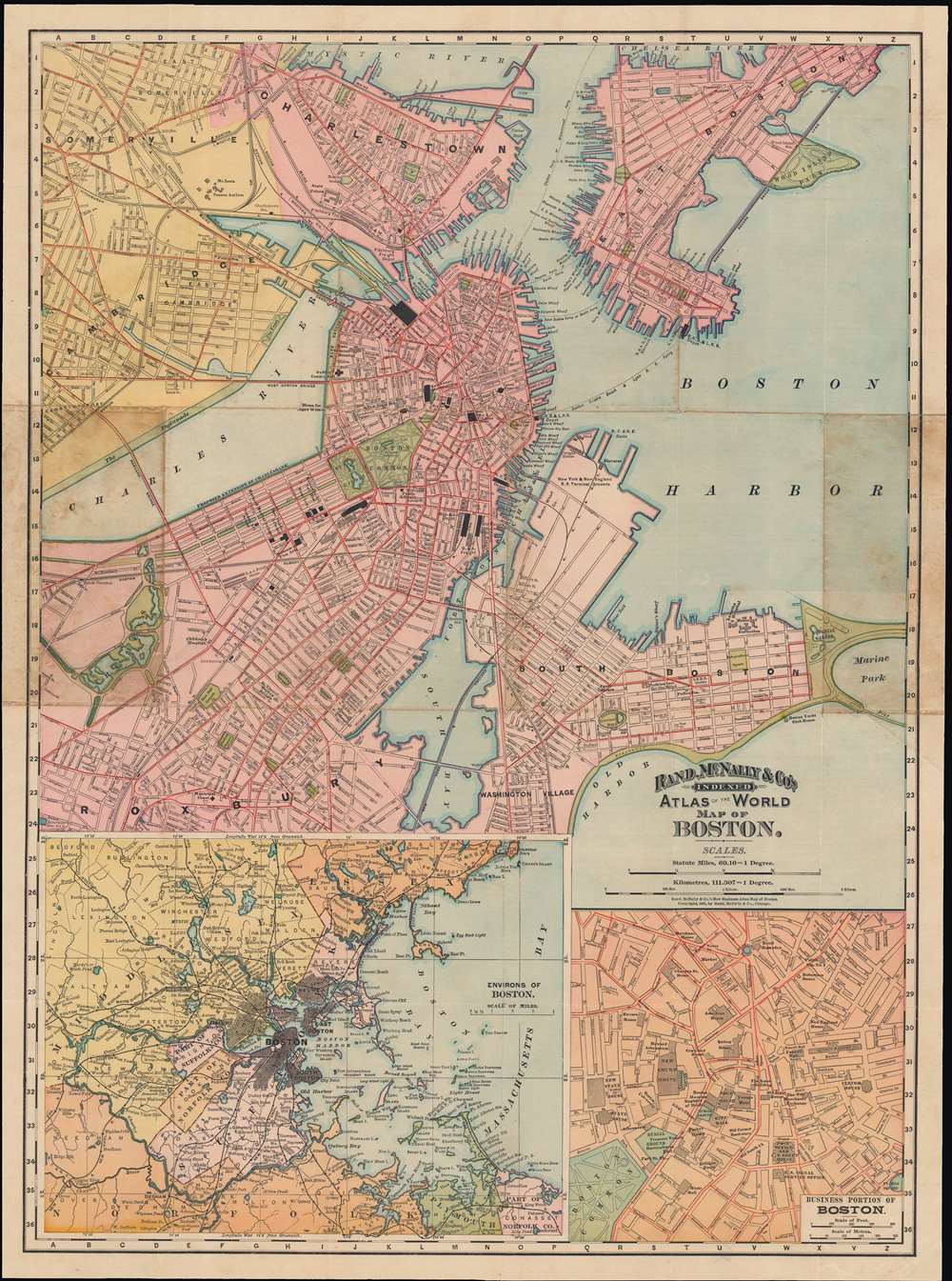 Map of Boston. - Main View