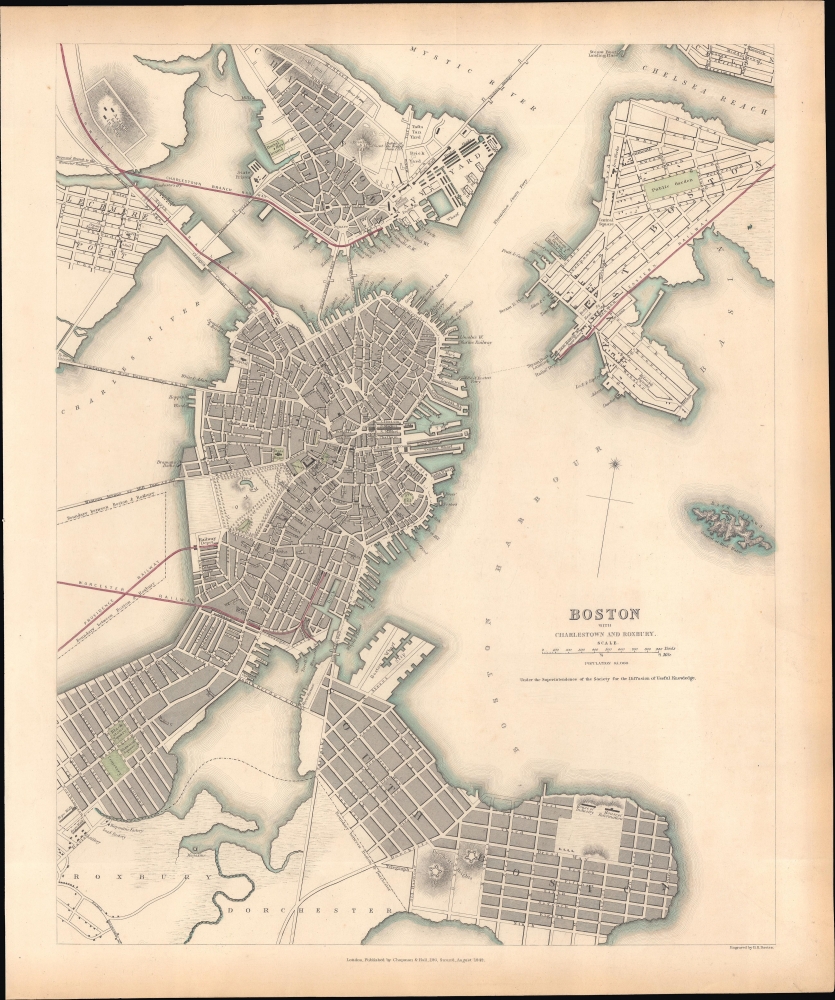 Boston with Charlestown and Roxbury. - Main View