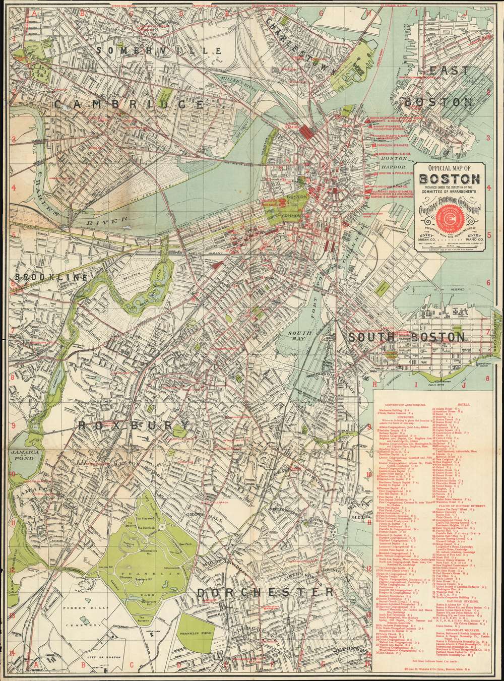 Official Map of Boston. - Main View