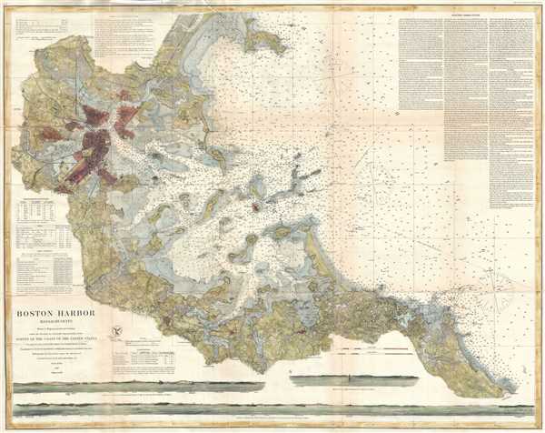 Boston Harbor Nautical Chart