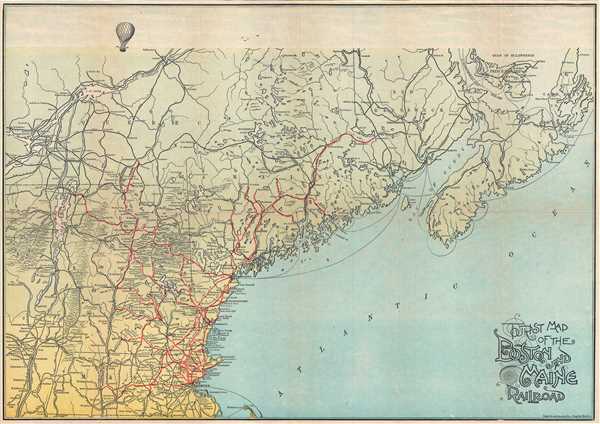 Tourist Map of the Boston and Maine Railroad. - Main View