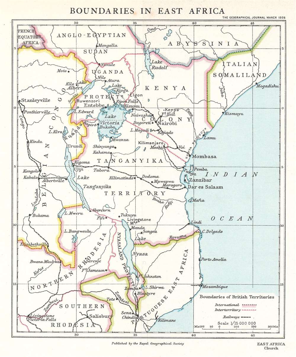 Boundaries in East Africa. - Main View