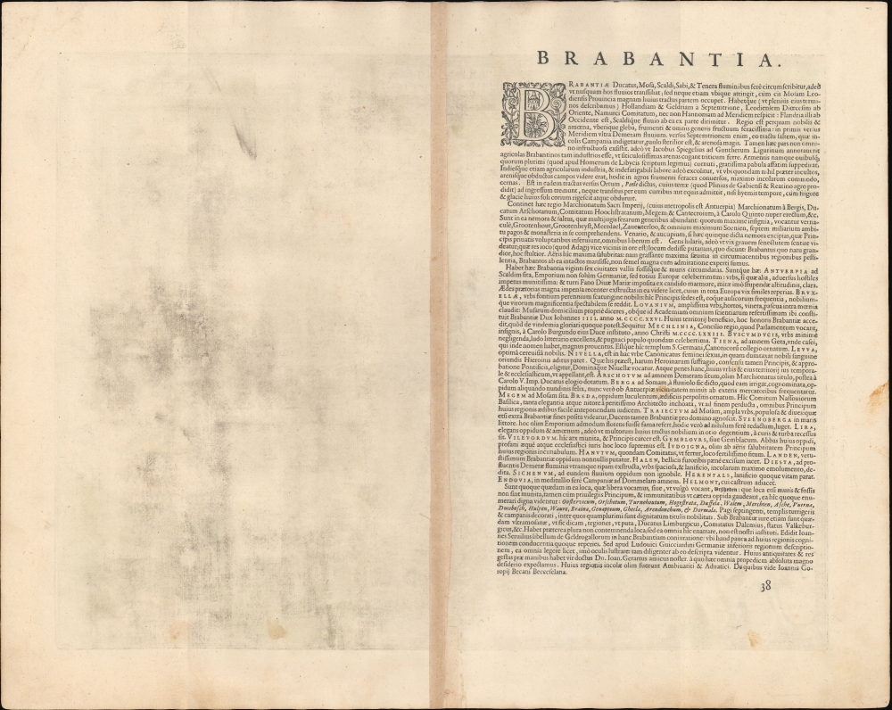 Brabantiae Descriptio. - Alternate View 1