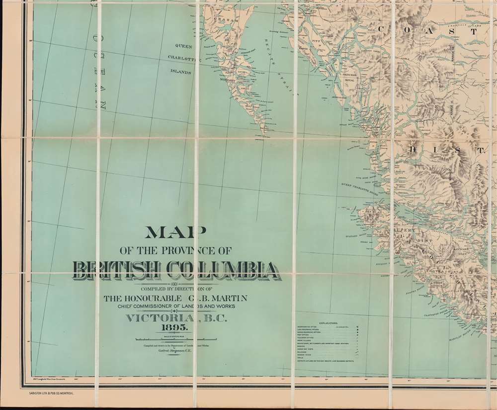 Map of the Province of British Columbia. - Alternate View 4