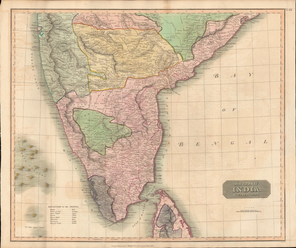 British India, Northern Part. British India, Southern Part. - Alternate View 3
