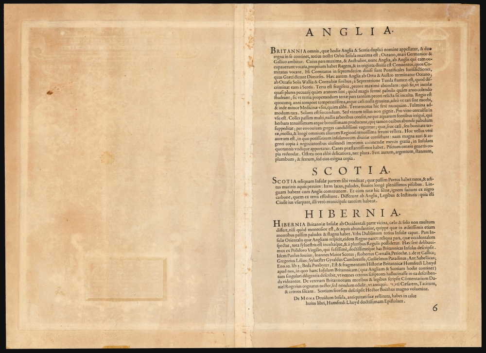 Angliae, Scotiae, et Hiberniae, Sive Britannicar: Insularum Descriptio. - Alternate View 1