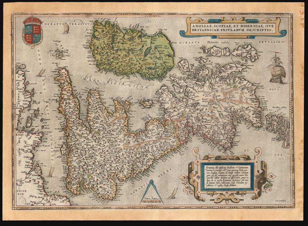 Angliae, Scotiae, et Hiberniae, Sive Britannicar: Insularum Descriptio. - Main View