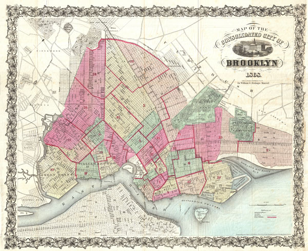 Map of the Consolidated City of Brooklyn. - Main View