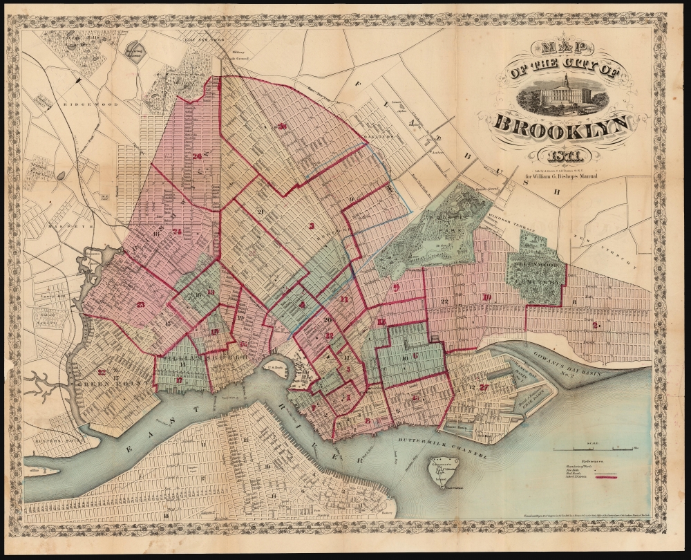 Map of the City of Brooklyn. 1871. - Main View