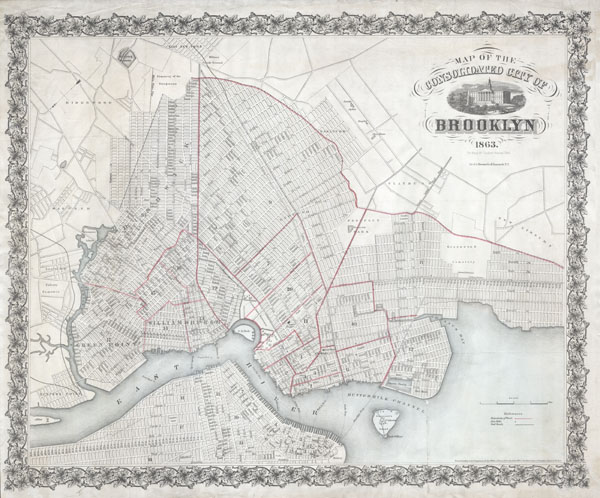 Map of the Consolidated City of Brooklyn. - Main View