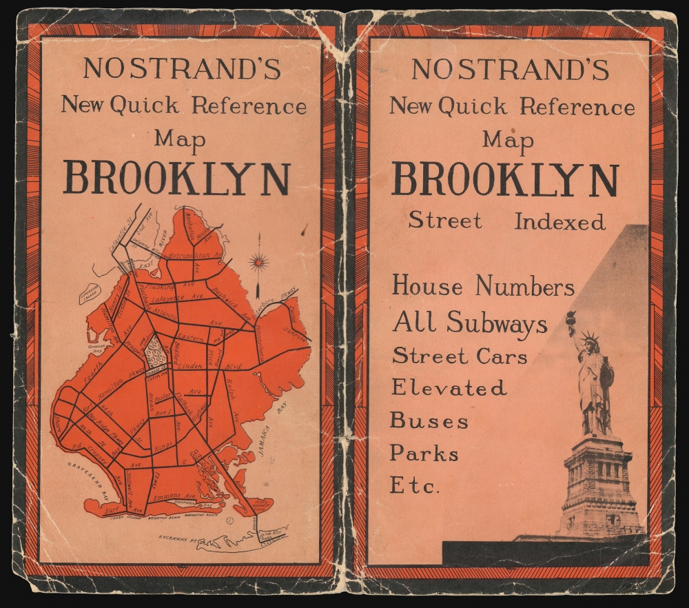 Nostrand's indexed Brooklyn house number map. - Alternate View 2