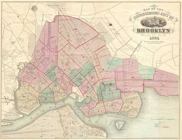 Map of the Consolidated City of Brooklyn. - Main View