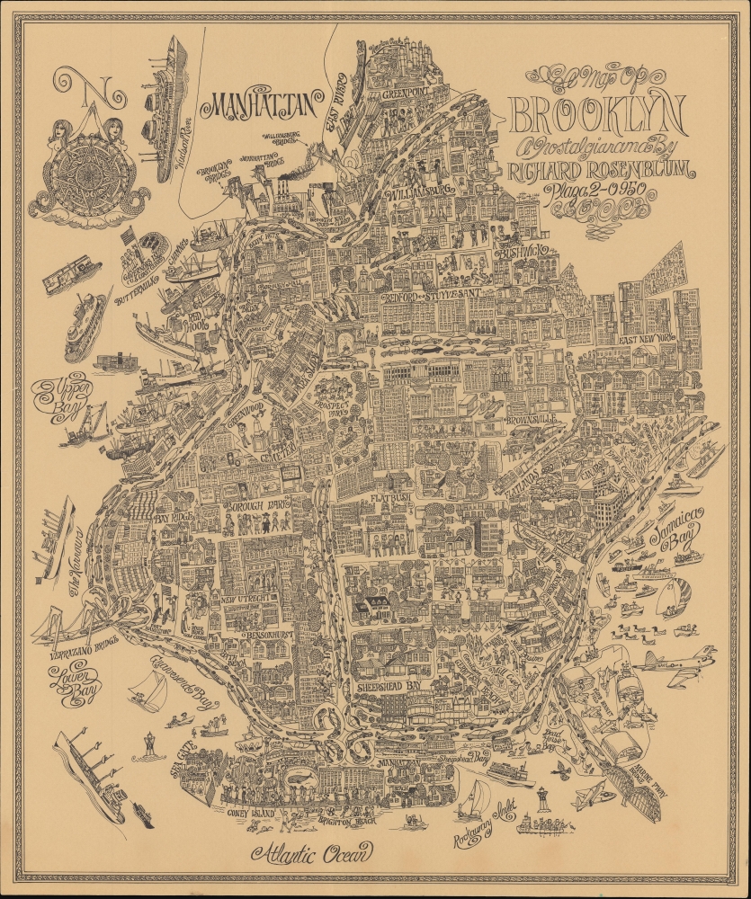 A Map of Brooklyn a Nostalgiarama. - Main View