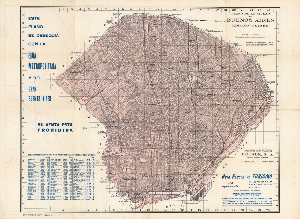 Plano de la Ciudad de Buenos Aires. - Main View