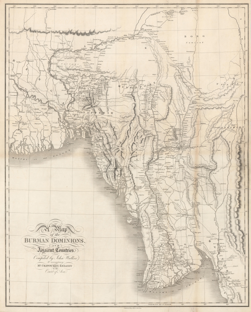 Map of the Burman Dominions, and Adjacent Countries. - Main View