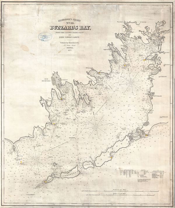 Eldridge's Chart No. 10. Buzzard Bay, from the United States Coast and George Eldridge's Surveys. - Main View