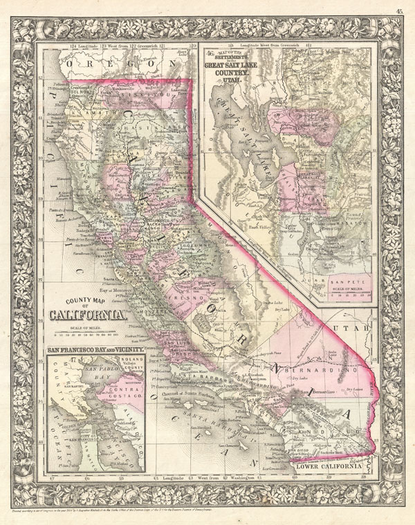 County Map of California. - Main View