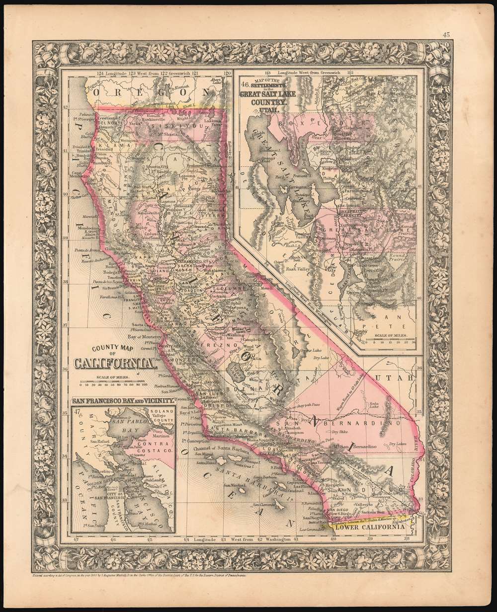 County Map of California. - Main View