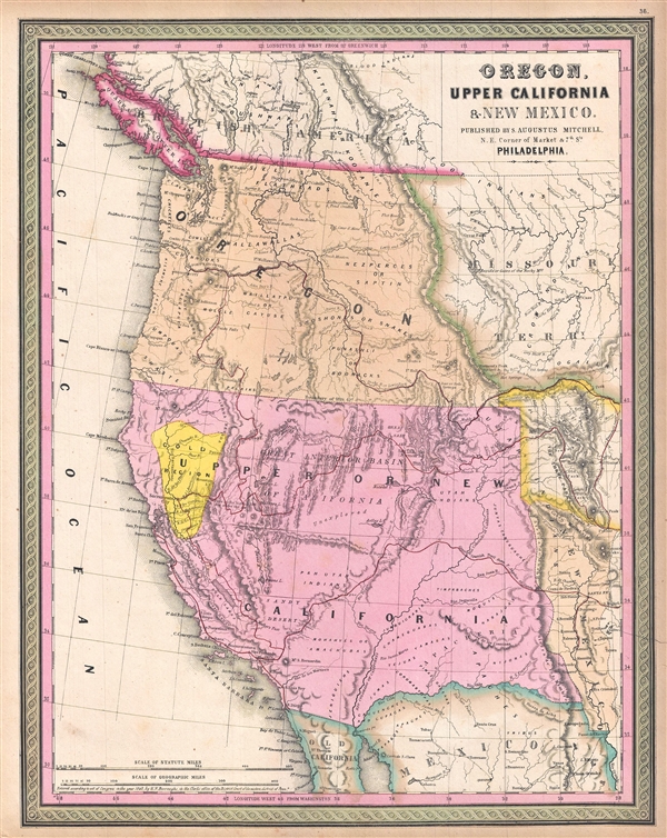 Oregon, Upper California, and New Mexico. - Main View