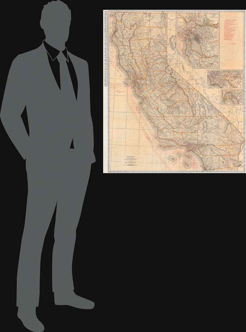 Rand McNally Standard Map of California. - Alternate View 1
