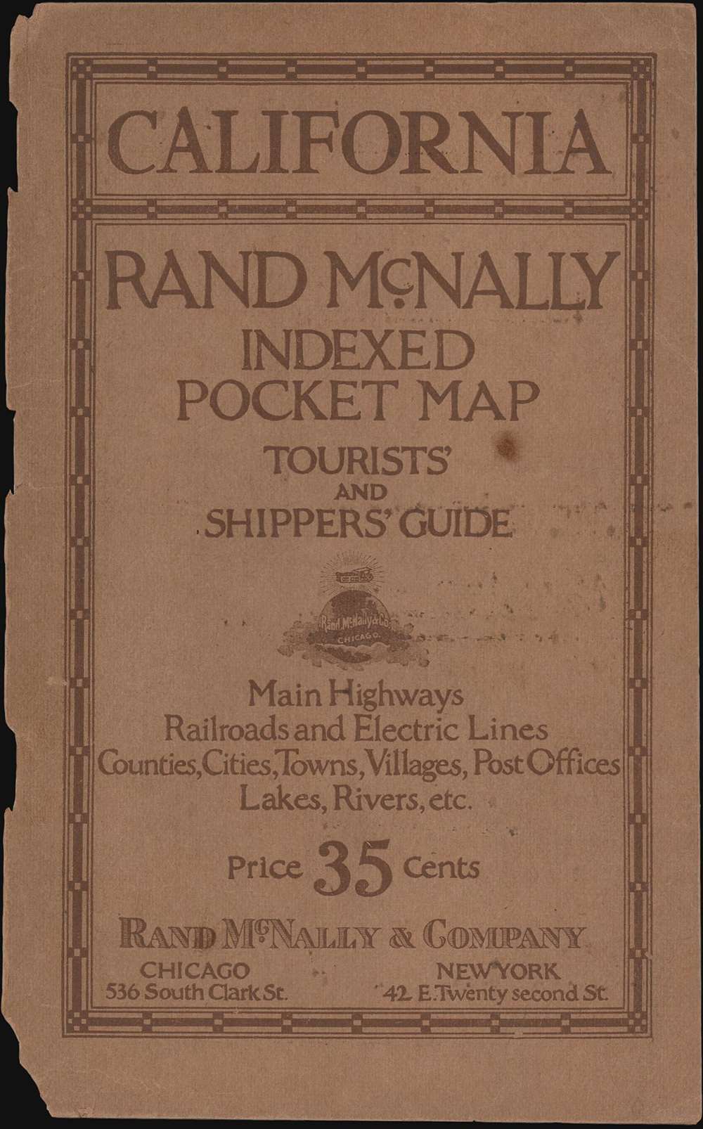 Rand McNally Standard Map of California. - Alternate View 3