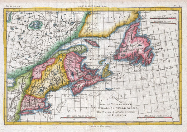 L'Isle De Terre-Neuve, L'Acadie ou La Nouvelle Ecosse - Main View