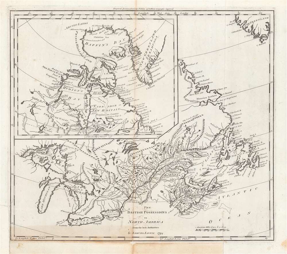 The British Possessions in North America from the best Authorities. - Main View